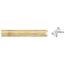 Угол Decor Dizayn 116S-553 Полистирол 2400*22*22 мм